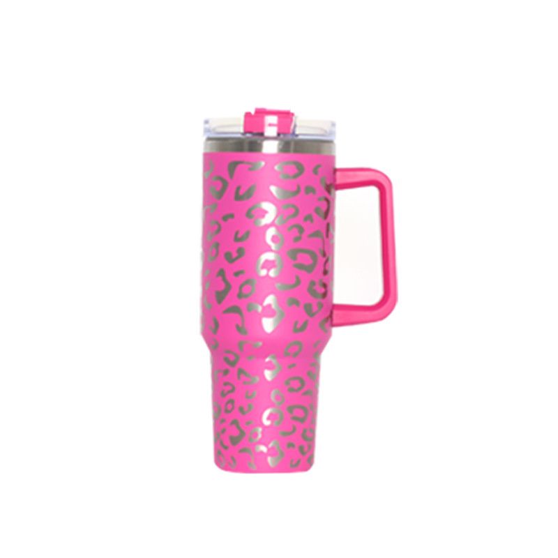 40oz Adventure Quencher Tumbler T hermos Vacuum Cups With Handle Stainless Steel Travel Water Cup Stay Ice Cold Car Coffee Mug