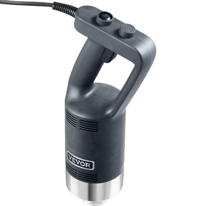 VEVOR Commercial Immersion Blender, 750W 16" Heavy Duty Hand Mixer, Variable Speed Kitchen Stick Mixer with 304 Stainless Steel Blade, Multi-Purpose Portable Mixer for Soup, Smoothie, Puree, Baby Food