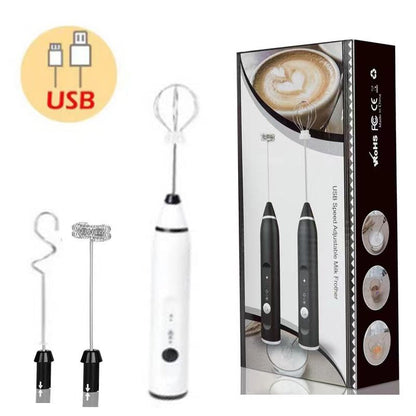 Milk Frothers Electric Wireless Handheld Blender With USB Electrical Mini Coffee Maker Whisk Mixer For Coffee Cappuccino Cream