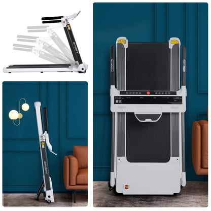 Rovix Portable Compact Home Cardio Fitness Treadmill With 3.5HP Electric Motor & Bluetooth Speakers (SAK32416)