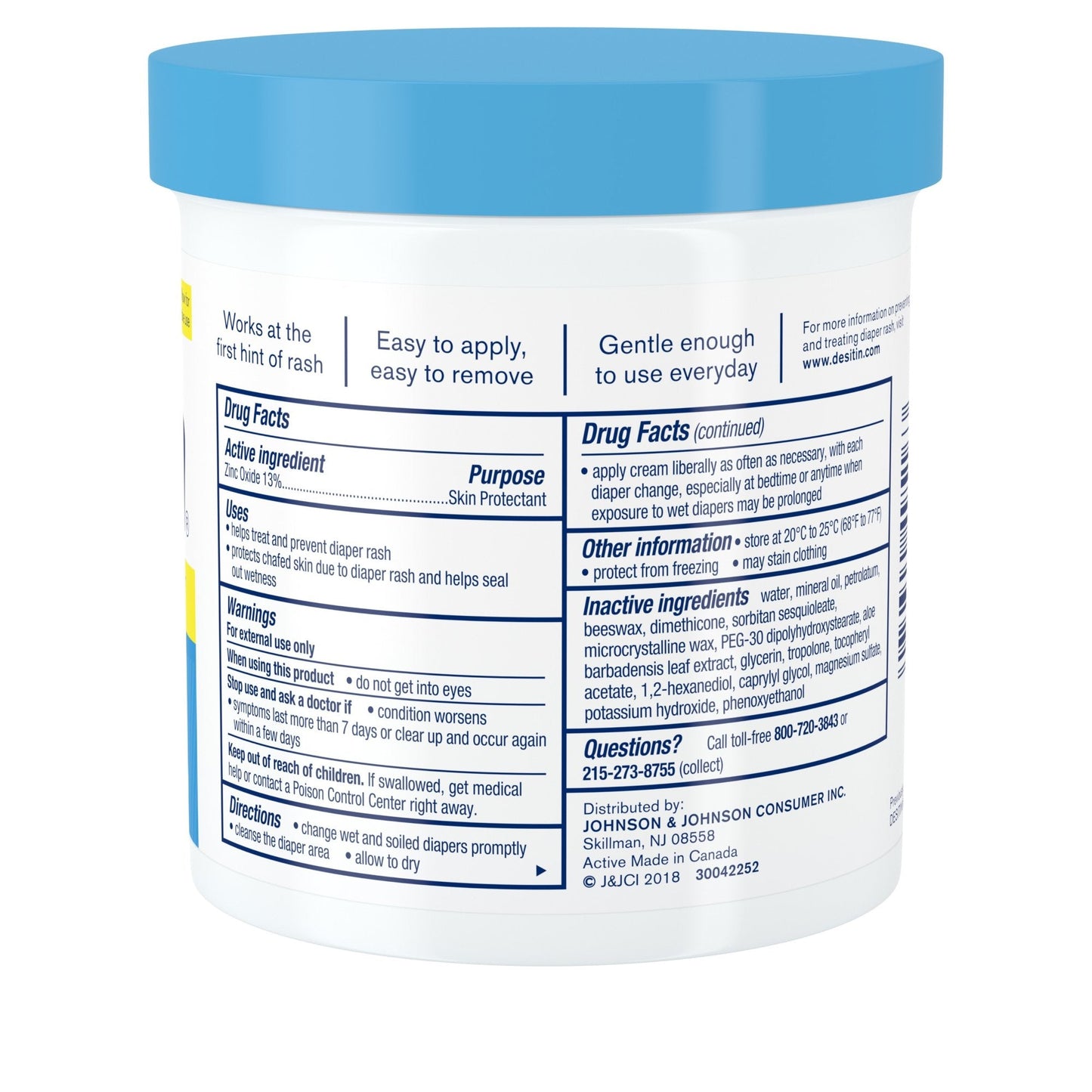 Desitin® Rapid Relief Scented Diaper Rash Treatment Cream, 16-ounce jar 514951600