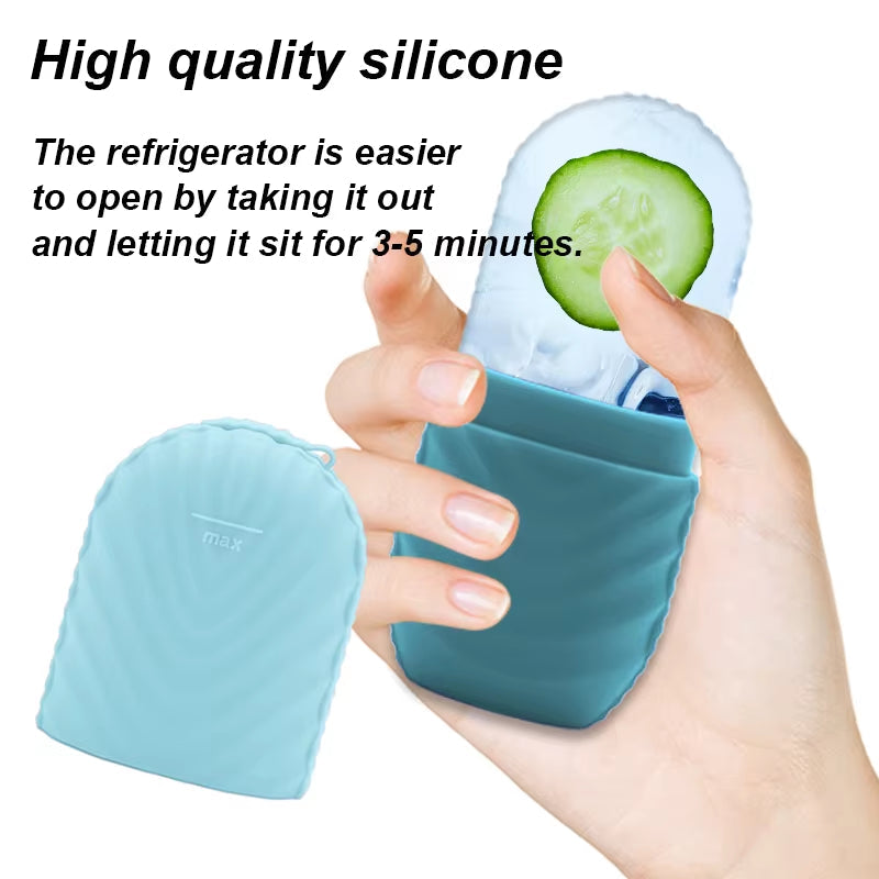 Revitalize Your Skin with Our Silicone Ice Facial Beauty Applicator - Ultimate Skin Care Tool for Refreshing Ice Shaving Massage!
