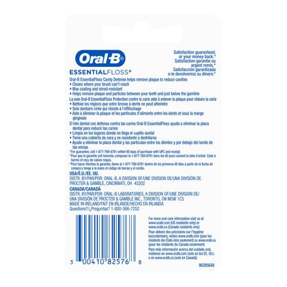 Oral-B Essential Floss Cavity Defense Dental Floss, 54 Yards 00041082576