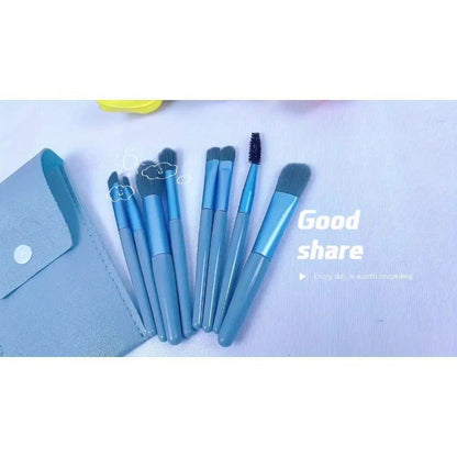 A Set Of 8 Portable Makeup Brushes, Suitable For Concealer, Foundation, Soft Bristles, Eye Makeup Tools, Beginner Mini Set, Portable Beauty Tools