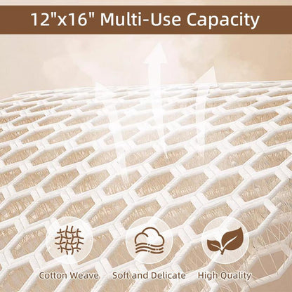 3-Piece Bag, Durable Cotton Mesh Laundry Bag, Sturdy Zipper, Breathable Mesh, Exquisite Laundry Bag for Underwear, Clothes, Pants, Shoes and Socks