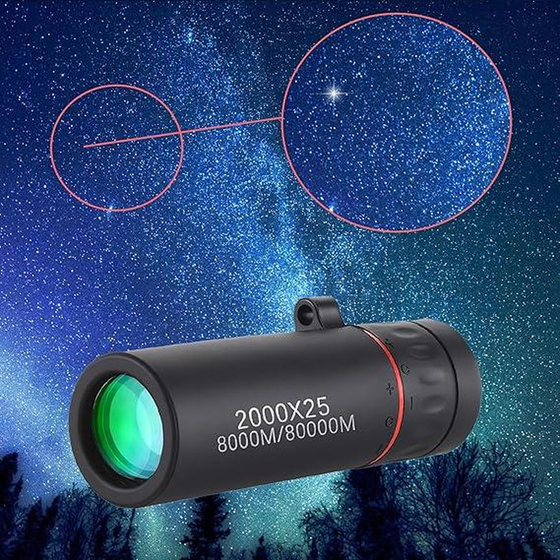 【2026】2000X25 High Definition Telescopes, Outdoor Mini Portable Zoom Telescopes, Travel Hiking Camping Bird Watching Telescopes