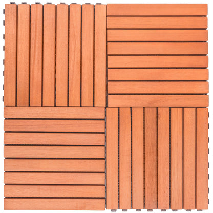 Wooden Interlocking Deck Tiles