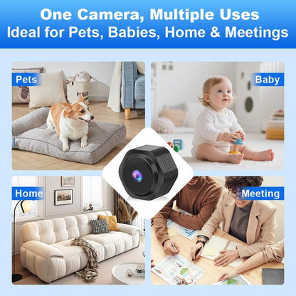 [Flycloud] F0 Mini Wifi Home Security Camera Mini Camera – 1080P, Night Vision, App Alerts for Baby & Pet