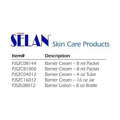 Substitute for Selan+® Zing Oxide Barrier Cream and Lotion, 4 oz. Tube PJSZC04012