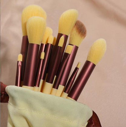 Purpleflower Holly Leaf 13 Makeup Brushes Super Soft Eye Shadow Brush Tool Outfit