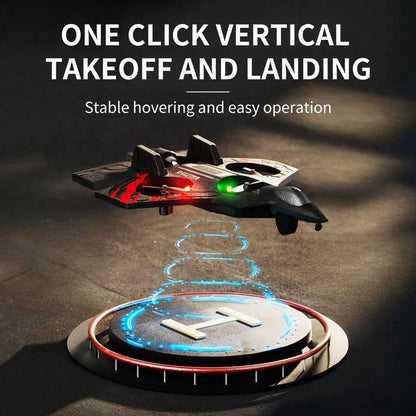 RC Stunt Fighter Jet Toy for Kids with 360° Flips & LED Lights | Easy to Fly Kids Drone,Vertical Takeoff and Landing.Colorful LED Lights, Easy RC Drone Toy for Beginners.Christmas Gift. Remote Control Plane Remote Control Aircraft