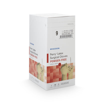 McKesson Perry® Performance Plus Surgical Glove, Size 9, Cream 20-1090N