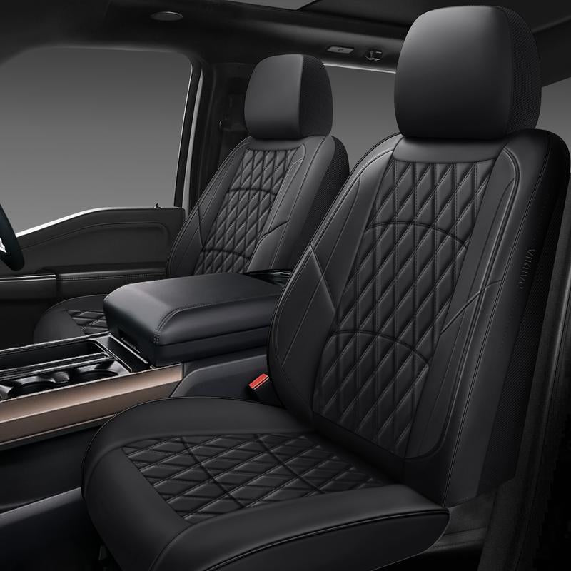 Leather Car Seat Covers,Universal Fit for Most Cars,Suvs and Sedans,Waterproof Luxury Leatherette Cushions, 5 Seats Protectors