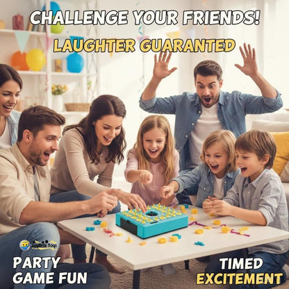 Time Puzzle Pop up Board Game for Kids with Shape Matching Puzzles Fun Learning Toy That Teaches Shape & Color Recognition Develops Problem Solving Skills Eco Friendly ABS Material