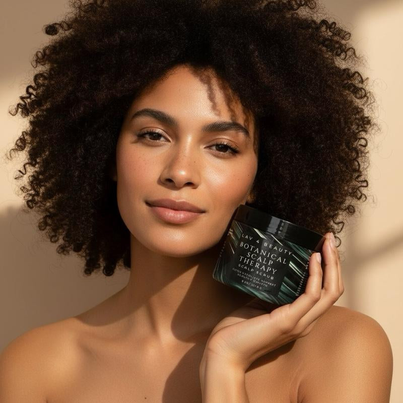 Botanical Scalp Therapy – Exfoliating Scalp Scrub for Hair Growth, Dry Scalp, Buildup & Healthy Roots