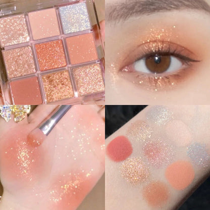 Fashion Personality Acrylic Nine Colors Eye Shadow Plate