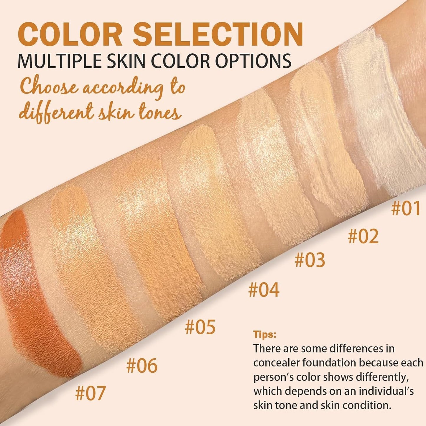 Foundation Stick, Dual-Ended with Brush, 2-In-1 Longwear & Waterproof, Natural Full Makeup Concealer Coverage for Dark Circles & Blemishes with Hydrating Olive & Camellia, 2.09 Oz (04#)