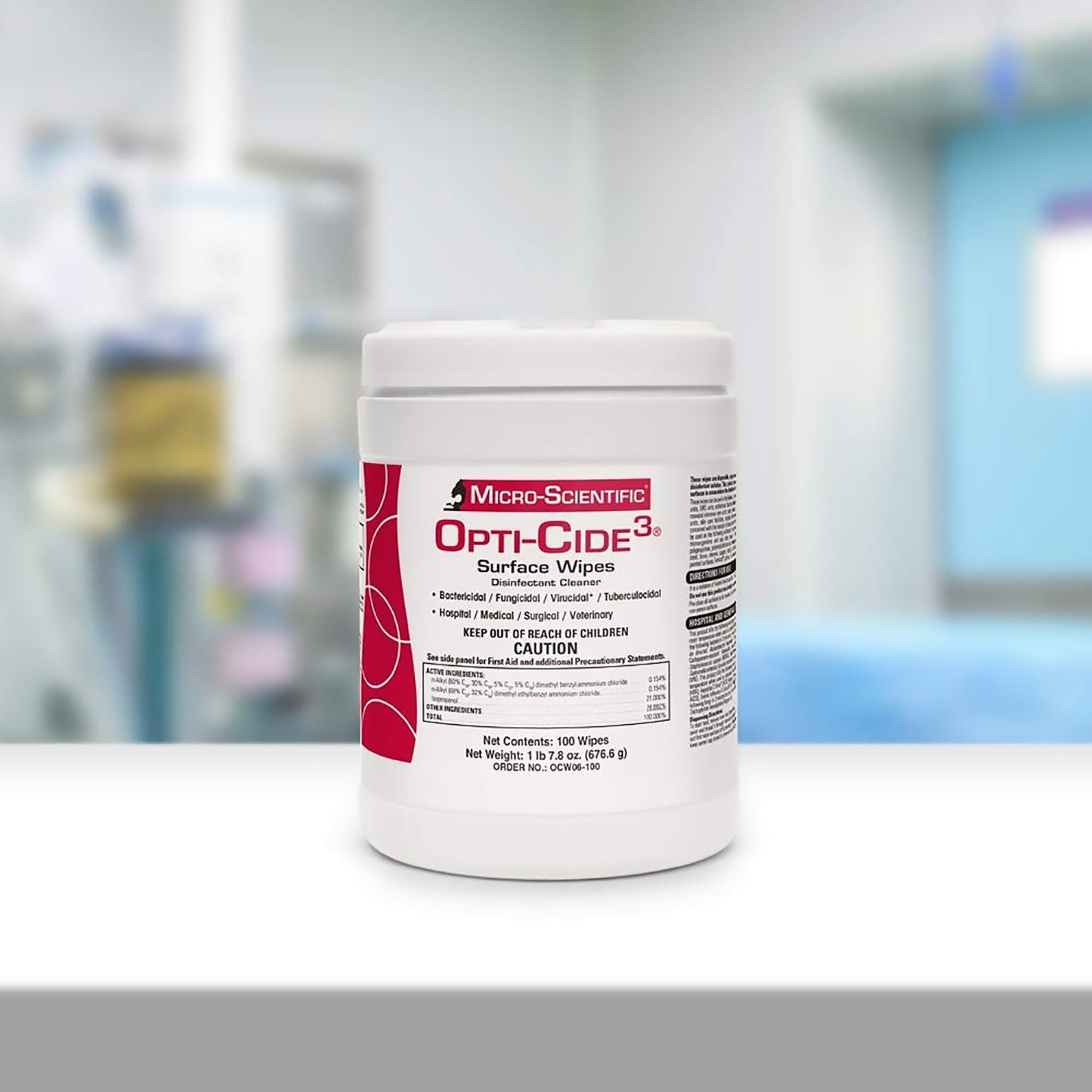 Opti-Cide3® Surface Disinfectant Cleaner Wipes MSI100