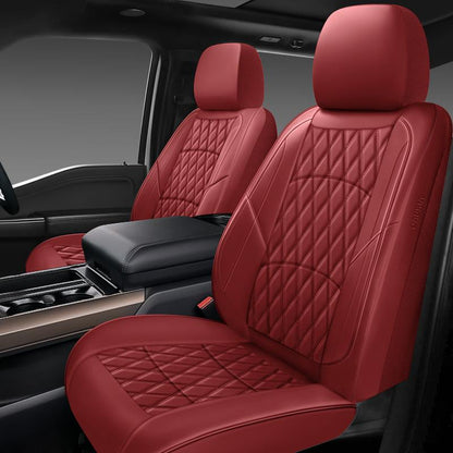Leather Car Seat Covers,Universal Fit for Most Cars,Suvs and Sedans,Waterproof Luxury Leatherette Cushions, 5 Seats Protectors