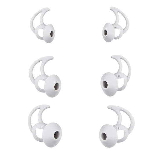 CYADCI Silicone Earbud Tips Compatible with Bose QuietComfort Earbuds and Sport Earbuds3 PairsSilver