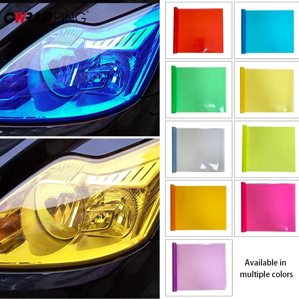 Gloss Transparent Light Black Smoke Headlight & Taillight Tint Film | Premium PVC Car Wrap