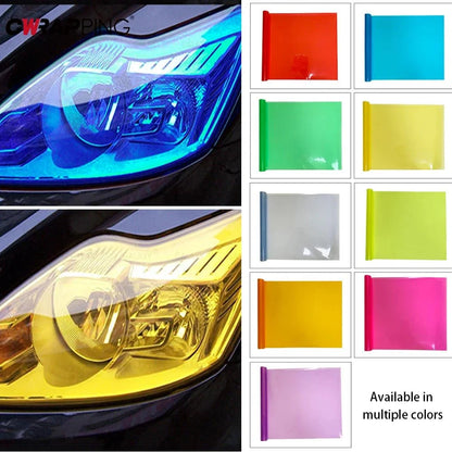 Gloss Transparent Light Black Smoke Headlight & Taillight Tint Film | Premium PVC Car Wrap