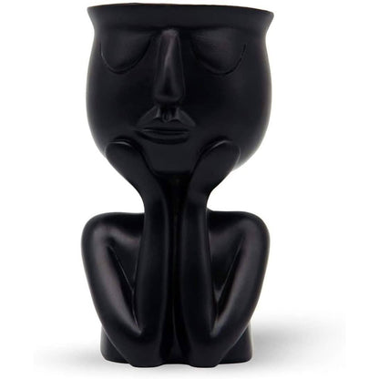 Greneric Character Portrait Flower Pot Resin Succulents Plant Pot