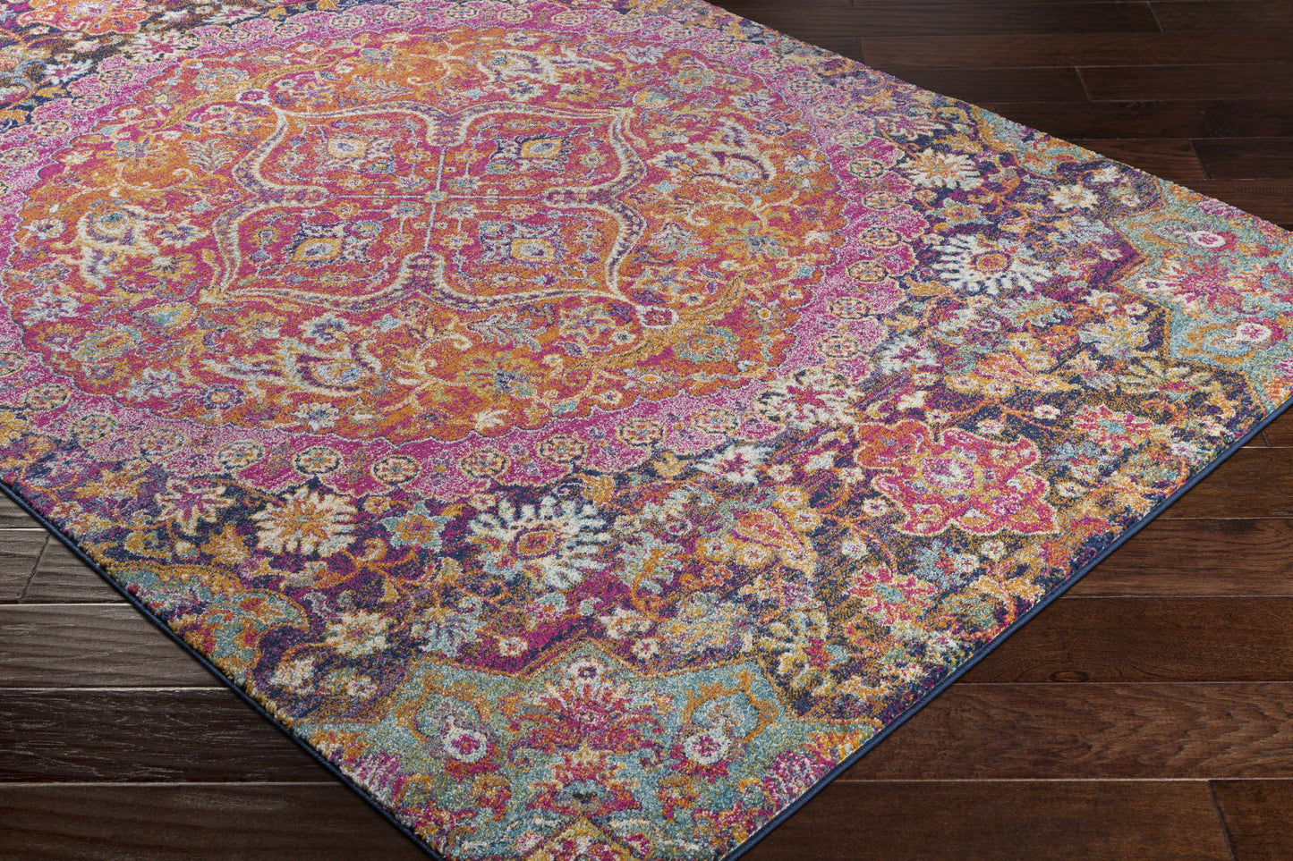 Burnt Orange Ojus Area Rug