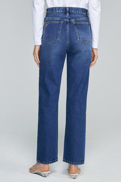 Manhattan High Rise Straight Ankle Jeans HJ160