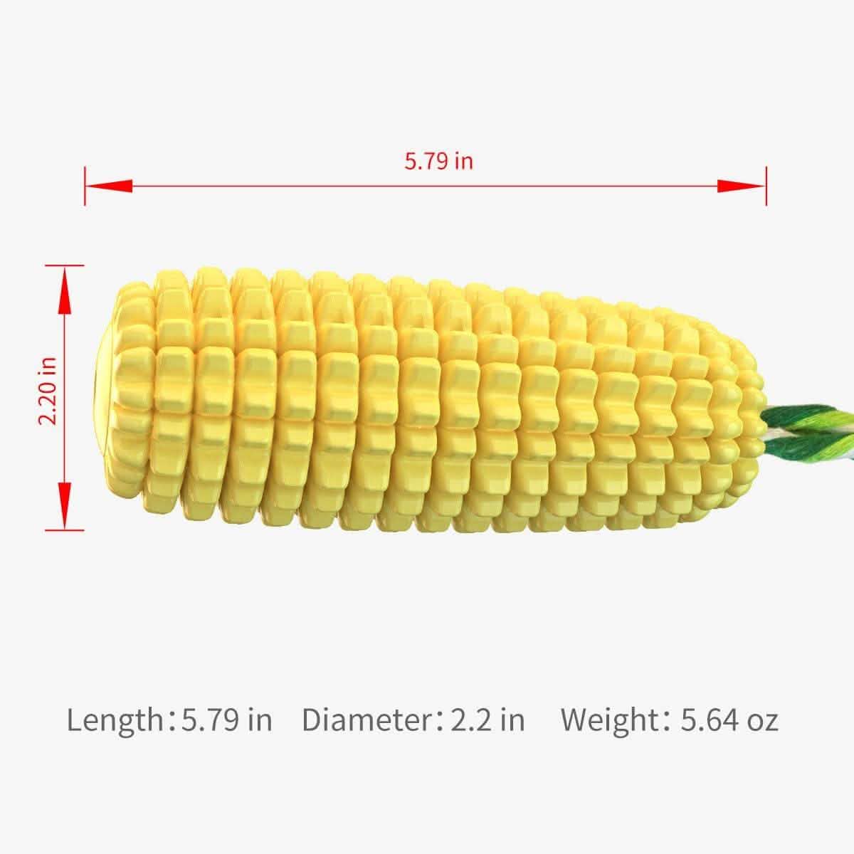 Indestructible Tough Durable Chew Corn Squeaker Interactive Dog Toys
