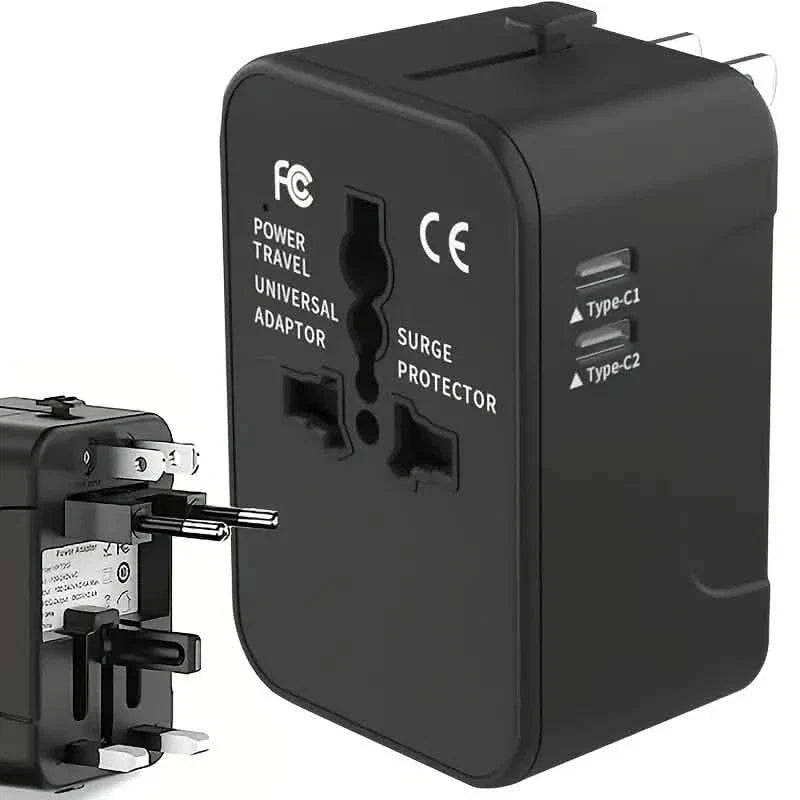 International Portable Worldwide All-in-One Plug Travel Adapter Converter for USA EU UK AUS