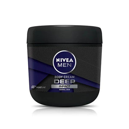 Nivea Men Deep: 400ml Hand & Body Lotion - Moisturizing Cream with Woody Spicy Scent for Normal Skin - Long Lasting Hydration