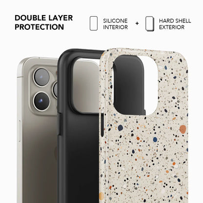 Ivory Haze | Ivory Paint Splatter iPhone Case