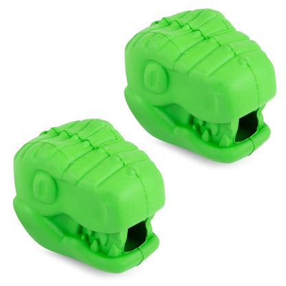 Jeffers T-Rex Natural Rubber Treat Dispensing Dental Dog Chew Toy for Medium Chewers with Vanilla Scent