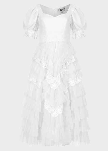 Thumbelina Dress White