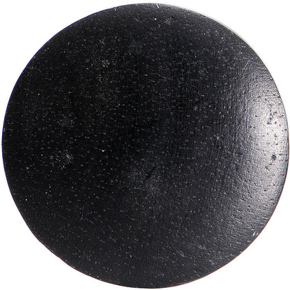 5/8 Organic Solid Black Areng Wood Saddle Plug Set
