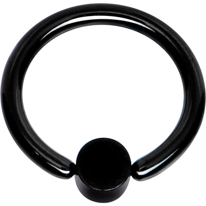 16G 5/16 Purple Faux Opal 3mm Disc Black BCR Captive Ring