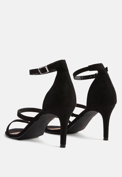 Kazaki Size 6 Mid Heel Ankle Strap Sandals