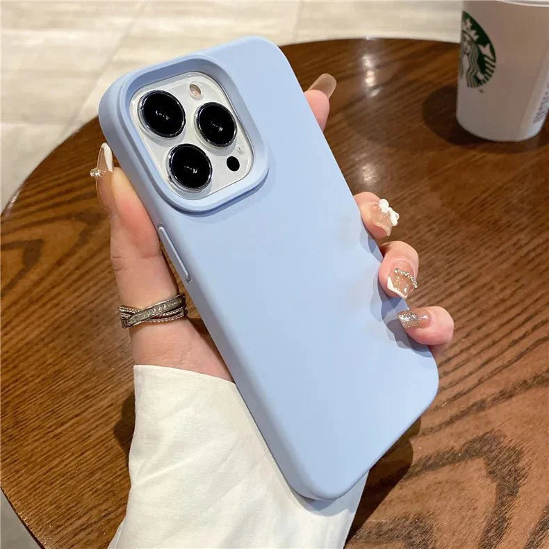 Liquid Silicone Phone Case | Full Coverage Protective Cover for iPhone 7 to 16 Series