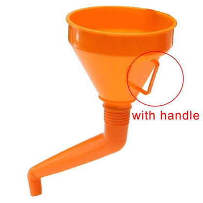 Engine Oil Funnel with Filter | Long Mouth Refueling Tool for Cars and Motorcycles