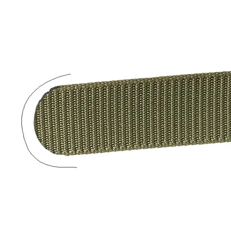 Men's Automatic Metal Buckle Nylon Canvas Webbing Belt