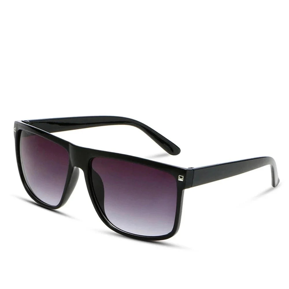 Men's Classic Square Sunglasses | Vintage Style with Mirror UV Protection Lenses