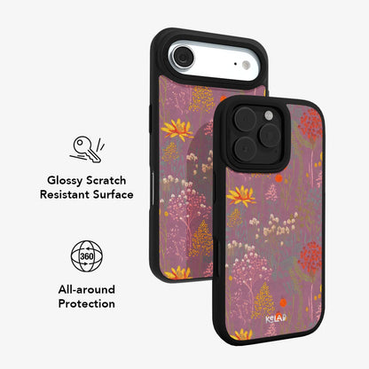 Wildflower Tapestry | Dusty Pink Floral iPhone Case