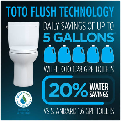 [MW4424736CEFG#01] TOTO Nexus 1.28 GPF Elongated Toilet With Washlet S7A Auto Open Bidet Seat (SAK86932)