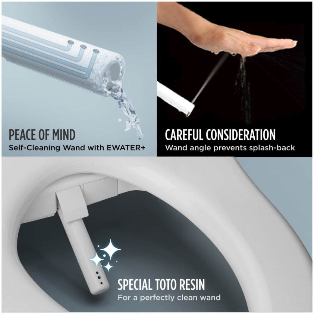 [MW7764736CSFGA#01] TOTO Drake 1.6 GPF Elongated Toilet With S7A Auto Open Bidet Seat And EWater (SAK15280)