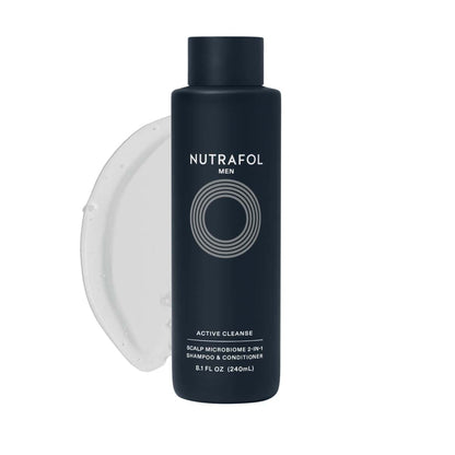 Nutrafol Men Active Cleanse Scalp Microbiome 2-in-1 Shampoo and Conditioner 8.1 Oz