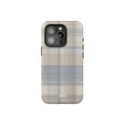 Oatmilk | Beige Flannel Plaid iPhone Case