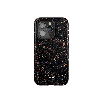 Obsidian Mist | Black Paint Splatter iPhone Case