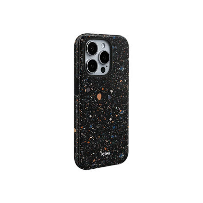 Obsidian Mist | Black Paint Splatter iPhone Case