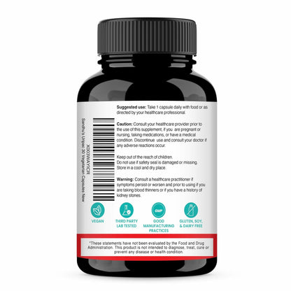 BestBy06/26 Sandhu's Uripac 36mg PACs Cranberry Extract 35 Capsules